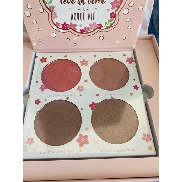 Blushlighter Highlighter Makeup Palette & Makeup Blender Bundled Set NIB NWT - Picture 9 of 15